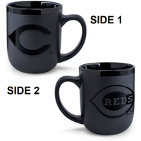 Cincinnati Reds Coffee Mug 17oz Matte Black
