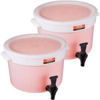 VEVOR Beverage Dispenser, 3 Gallon Drink Dispensers for Parties, Plastic Juice Dispenser with Spigot and Lid, Iced Tea Lemonade Juice Water Dispenser, for Restaurants, Hotels, Parties, 2 Pack