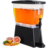 VEVOR Beverage Dispenser, 3 Gallon Drink Dispenser for Parties, Plastic Juice Dispenser with Stand Spigot Lid, Iced Tea Lemonade Juice Water Dispenser, for Restaurants, Hotels, Parties