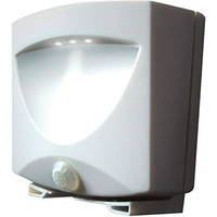 Battery-Powered Motion-Activated Outdoor Night-Light in White