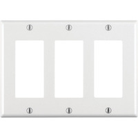 DECORA WALLPLATE 3G WHT (Pack of 10)