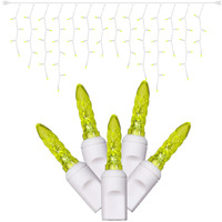 Vickerman 70Lt LED Lime/Ww M5 Icicle EC Set 9'L - X6W3133
