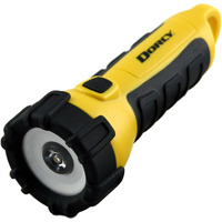 Dorcy 41-2521 Water Resistant Battery Powered Floating LED Flashlight with Carabiner Clip, Ideal for Camping and Outdoors, Bright Yellow