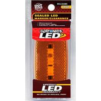 LED M/C;OVAL;BLK; AMB