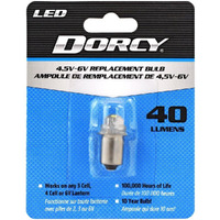 Dorcy LED Flashlight Bulb 6 volt Bayonet Base