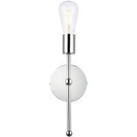 Keely 1 light chrome wall sconce