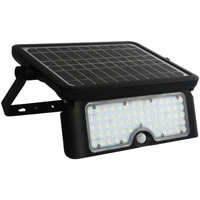 1100LM 160 DEGREE BLACK PIR ACTIVATED OUTDOOR INTEGRATED LED 5-IN-1 FLOOD LIGHT GARAGE YARD DECK PATH CAMPING