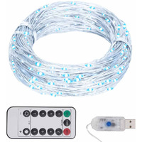 vidaXL LED String with 150 LEDs Cold White 49.2'