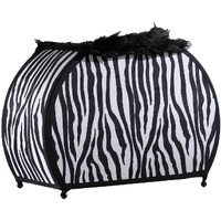12 Black And White Funky Zebra Pattern Novelty Table Lamp