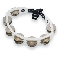 CYCLOPS MOUNTED TAMBOURINE WHITE STEEL