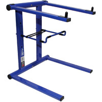 ProX T-LPS600BLUE  Foldable and Portable DJ Laptop Stand W/Adjustable Shelf Blue