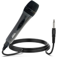 5 Core Microphone XLR Dynamic Mic Karaoke Singing Handheld Microfono Wired Professional Unidirectional 1/4 Plug In Cord Connection for Vocal DJ Music - PM-286