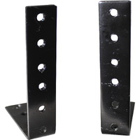 2U Two Unit Rack Rails L Shape Bracket for DJ Controller Flight Cases