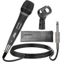 Professional Microphone Audio Dynamic Cardiod Karaoke Singing Wired Mic Music Recording Karaoke Microphone 5 Core PM625 Ratings (ND 235X)(D0102HX6BBX.)