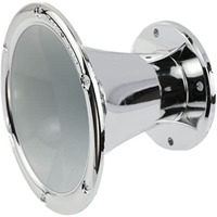DEEJAYLED 2" BOLT ON HORN WHITE SILVER