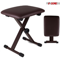 5core Portable Piano Keyboard Music X-Style Adjustable Padded Stool chair Seat Bench Brown KBB 02 BR(D0102H7U5WX)