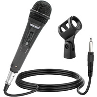 5 cORE Premium Vocal Dynamic cardioid Handheld Microphone Unidirectional Mic with 16ft Detachable XLR cable to  inch Audio Jack and OnOff Switch for Karaoke Singing PM 816(D0102H71JM2)