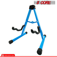 5 core 2 Pack guitar Stand Folding Universal A Frame Stand for All guitars Acoustic classic Electric Bass Travel guitar Stand Banjo Ukulele Portable Musical Instrument Stand (Floor guitar Holder) Blue(D0102H5LNVJ)
