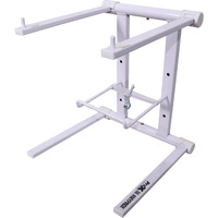 ProX T-LPS600WHITE XO DJ Foldable Laptop Stand with Carrying Bag - White