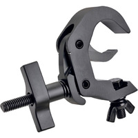 Aluminum Self-Locking M10 Clamp with Big Wing Knob for 2" Truss Tube Capacity 330 lbs. Black Finish