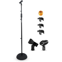 5Core Mic Stand Floor Heavy Duty Height Adjustable Pedestal Para Microfono for Singing On Stage Studio - MS RBP5