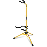 5 CORE Guitar Stand Floor Adjustable Heavy Duty Tripod Acoustic Electric Bass Cello Upright Folding Stands w Neck Holder For On Stage Studio - GSH HD YLW