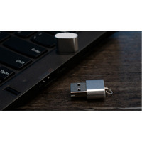 Silver Steel Memory Card Reader works for MAC for Smooth Data Transfer