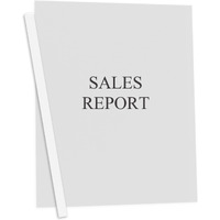 Vinyl Report Covers with Binding Bars, Clear, white binding bars, 11 x 8 1/2, 50/BX, 32557