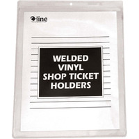 Vinyl Shop Ticket Holder, both sides clear, 9 x 12, 50/BX, 80912