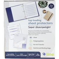 Super Heavyweight Polypropylene Sheet Protector, clear, 11 x 8 1/2, 50/BX, 61003