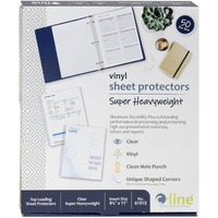 Super Heavyweight Vinyl Sheet Protector, clear, 11 x 8 1/2, 50/BX, 61013