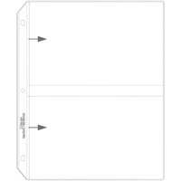 35mm Ring Binder Photo Storage Pages - 5 x 7, Traditional clear - side load, 11 1/4 x 8 1/8, 50/BX, 52572