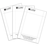 Individual Inkjet Printer Name Badge Inserts, 4 x 3 on 4 x 6 sheet, 100/BX, 92543
