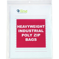 Heavyweight Industrial Poly Zip Bags, 8 1/2 x 11, 50/BX, 47911