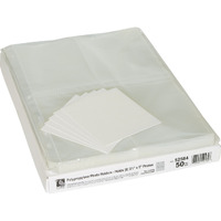35mm Ring Binder Photo Storage Pages - 3 1/2 x 5, Traditional clear - top load, 11 1/4 x 8 1/8, 50/BX, 52584