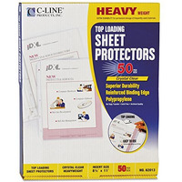Heavyweight Polypropylene Sheet Protector, clear, 11 x 8 1/2, 50/BX, 62013