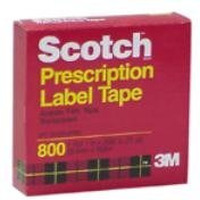 Scotch Prescription Label Tape, 1 Roll 1 in X 2592 in (72 Yd)