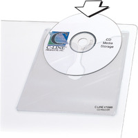 Self-Adhesive CD Holder, 5 1/3 x 5 2/3, 10/PK (Set of 5 PK)