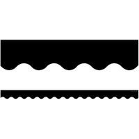 BLACK SCALLOPED BORDER TRIM