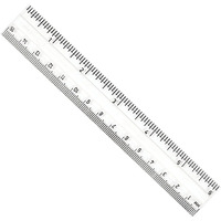 CLEAR PLASTIC 6IN RULER