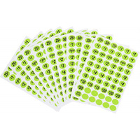 5028133 PREPRCE LABELS GRN 600PK Hillman Oval Green Price Label 600 pk (Pack of 5)