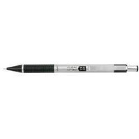 Zebra STEEL 3 Series M-301 Mechanical Pencil - 0.5 mm Lead Diameter - Refillable - Black Stainless Steel Barrel - 1 Dozen