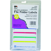 FILE FOLDER LABELS ASSORTED 248/PK