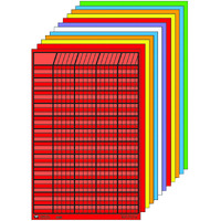 Shapes Etc Small Vertical Incentive Chart Set, 14 in W X 22 in H, Assorted Color, Set of 12