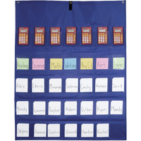 School Smart Calculator-Multi-Use Pocket Chart, 35 Pockets, 30 x 38 Inches