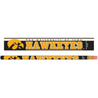 Iowa Hawkeyes Pencil 6 Pack