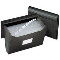 Pendaflex Legal Expanding File - 5 1/4" Folder Capacity - 8 1/2" x 14" - 5 1/4" Expansion - Plastic - Black - 1 Each
