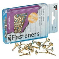 BRASS PAPER FASTENERS 3/4 100/BOX