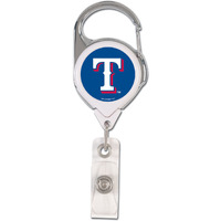 Texas Rangers Badge Holder Premium Retractable - Special Order