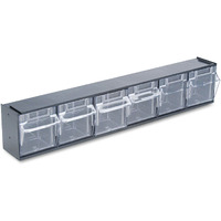 TILT BIN INTERLOCKING 6 UNIT BLK